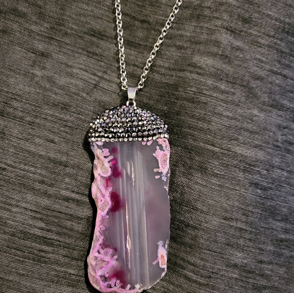 Necklace and pendant.